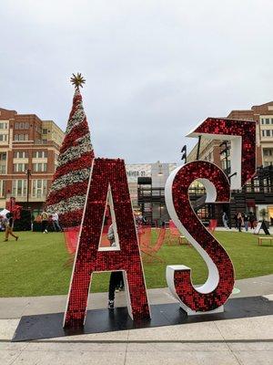 Atlantic Station's new Central Park decked out for the holidays.