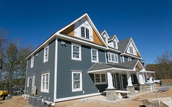 James Hardie siding ("Evening Blue") - Westchester, NY Job.