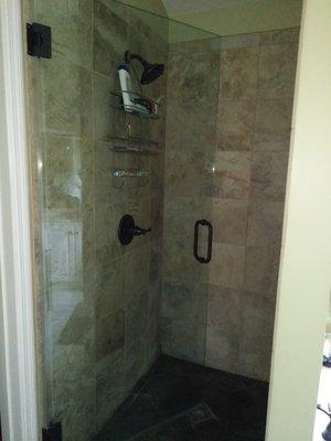 Her shower that I deep clean