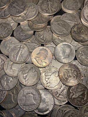 Valuable old 90% silver coins