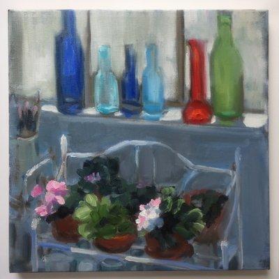 Here's an oil painting I did  yesterday. We have beautiful light in the studio!