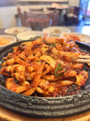 Squid stir fry (delicious gochujang)!!