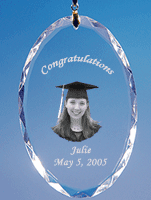 Crystal Ornaments are great gift ideas for Babies first Christmas, Graduation announcements, and birthdays.