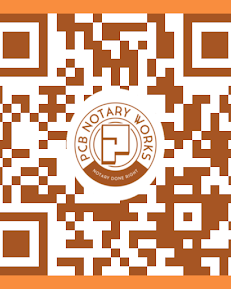 Scan our QR code to go to our website at https://www.pcbnotaryworks.org