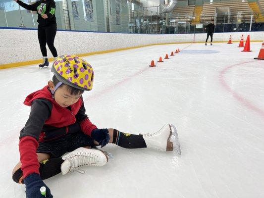 Ice skating is fun!!