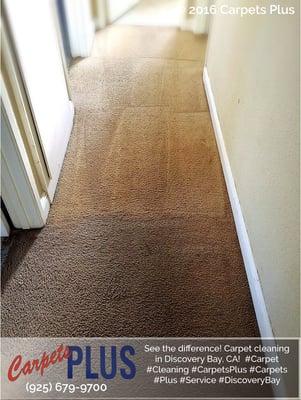 See the difference! Carpet cleaning in Discovery Bay, CA!  #Carpet #Cleaning #CarpetsPlus #Carpets #Plus #Service #DiscoveryBay