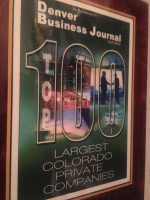 Denver business Journal, Largest Colorado private companies Check it out!