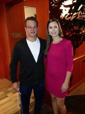 Matt Damon and Andrea Laes