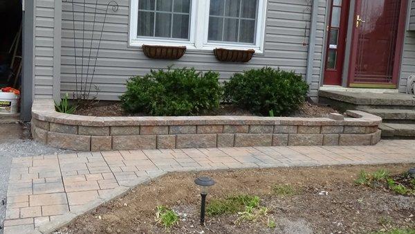 SIDE WALK & RETAINING WALL