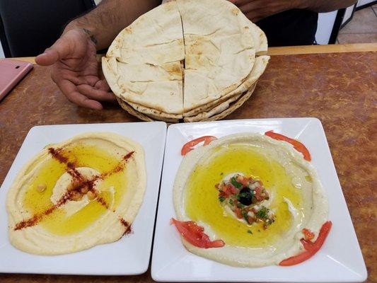 Hummus and Baba ganoush