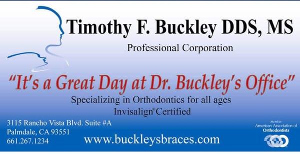 It's always a great day at Dr. Buckley's office!!!