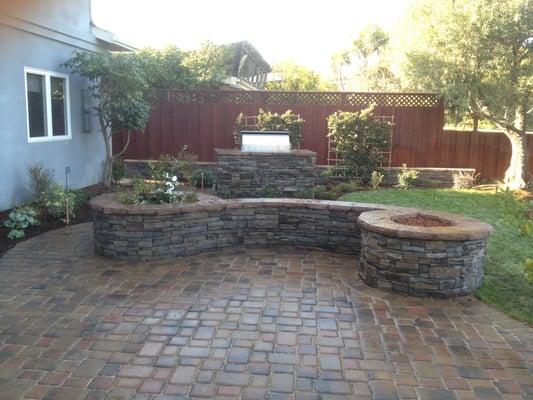 Hallmark Fine Gardens specializes in paver installations, stone veneer walls,  outdoor BBQ's and fire pits.