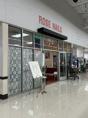 Their entrance inside Meijer.