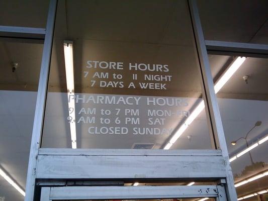 Store hours