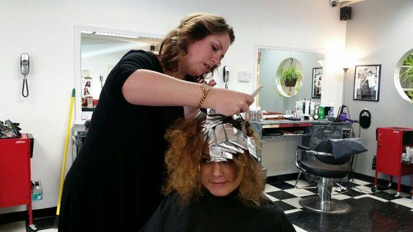 Foiling and highlighting Hair !!