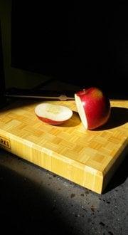 Teragren bamboo cutting board on custom concrete top