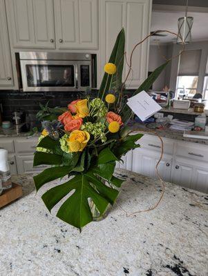 Wonderful custom floral arrangement by Kent