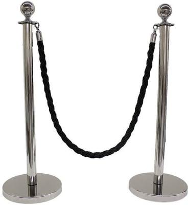 Mirror Polished Rope Stanchion