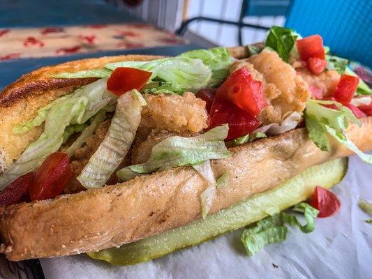 Po Boy Fried Shrimp Sandwich