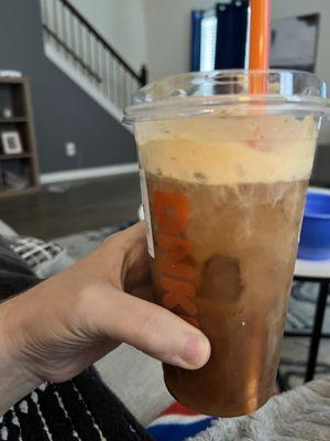 Pumpkin Spice Cold Brew with Pumpkin Foam