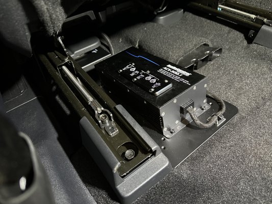 Audio Control Weatherproof amplifier installed in Ford Bronco