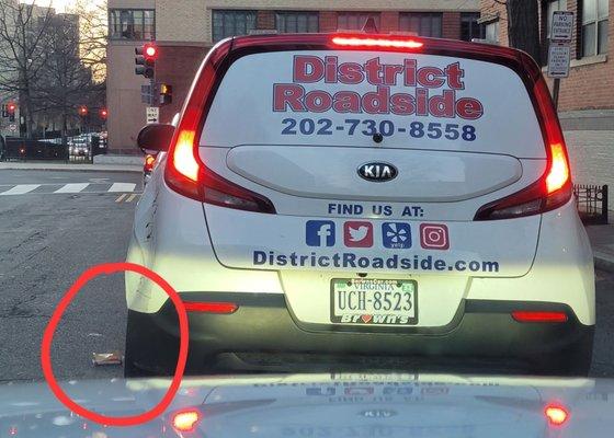 This driver threw a plastic food wrapper out his window, littering on our streets. Disgusting