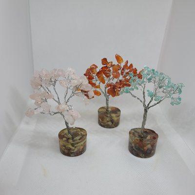 Genuine gemstone trees