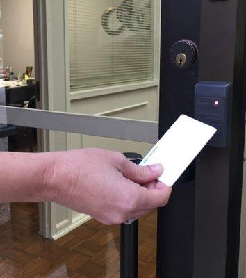 Access Control Systems limit who has access to your facility with card readers.