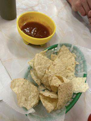 Chips and salsa : salsa is so good!