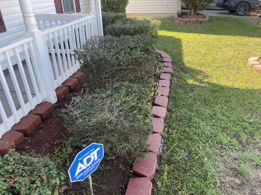 Power washed brick.