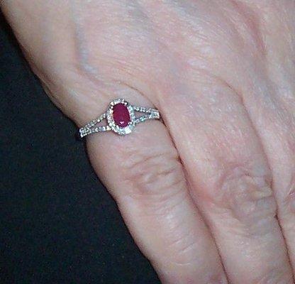 "Real" Ruby Pinky Ring, simply gorgeous!