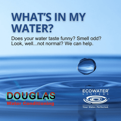 Have you ever wondered what is in your water? We can help you. Contact Douglas Water Conditioning for a free water test.