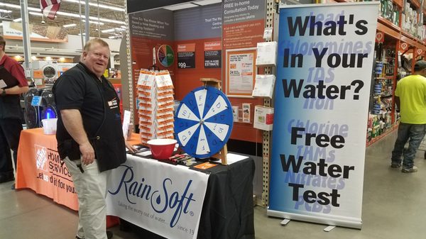 RainSoft is having a drawing for a $50 Home Depot Gift Card in Wake Forest today!