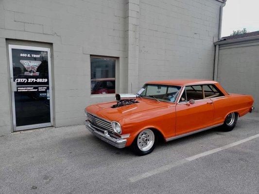 Chevy II - in for carb & timing related issues.