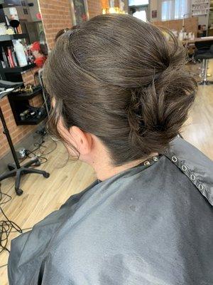 updo, formal hairstyle