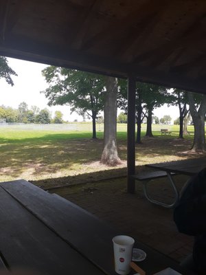 Having a picnic with my girls