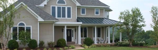 Farm house located on organic gardening farm