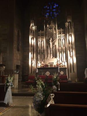 Beautiful altar & stained glass