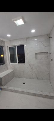 3. part of the beginning of the remodeling of the shower