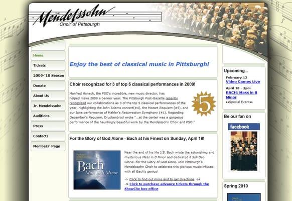 Client Site: Mendelssohn Choir