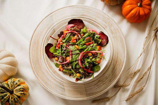 Roasted veggie salad