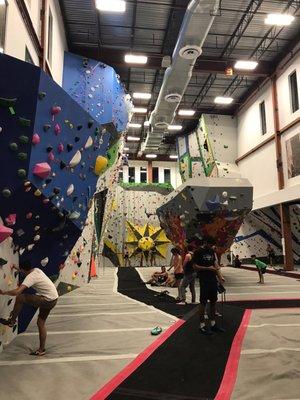 A pic of the climbing walls!