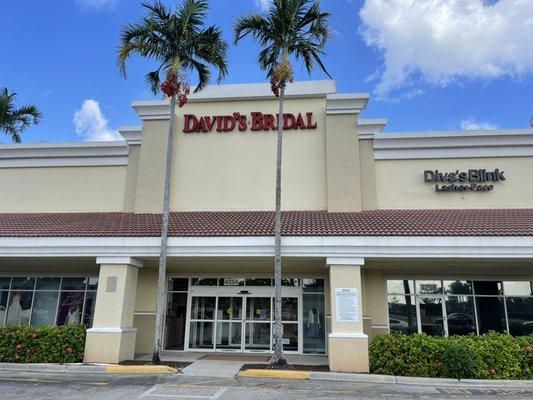 Next to David's Bridal