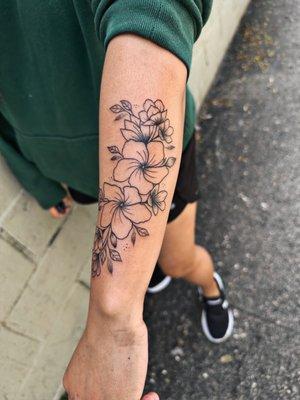 Floral tattoo