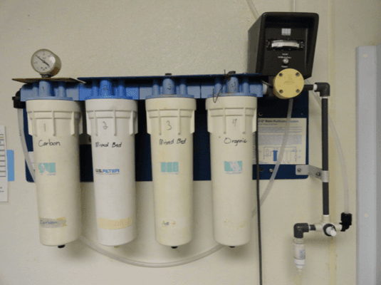 4 stage water filtration system.