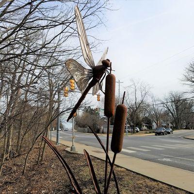 Harmony Afield - Salisbury St entrance by Bill Secunda 2019 - Dragonfly