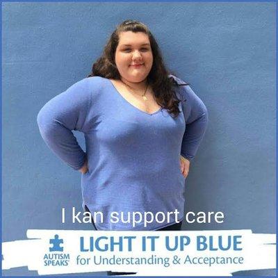 I Kan Support Care Staff in Support Of Autism Awareness