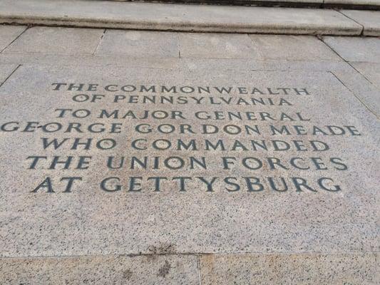 Inscription for the monument.