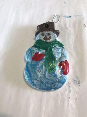 My snowman after. Yes. I am artistically challenged.