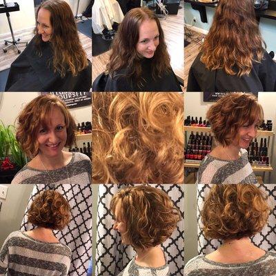 Makeover highlight color and cut by Rebecca